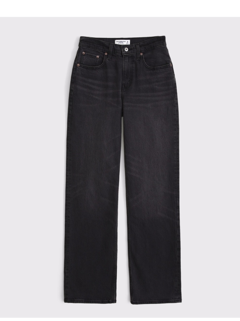 Abercrombie 90s relaxed Jean high rise curve love black size 29